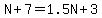 N%2B7+=+1.5N%2B3