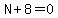 N%2B8=0