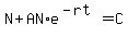 N%2BAN%2Ae%5E%28-rt%29=C