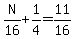 N%2F16%2B1%2F4=11%2F16