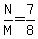 N%2FM+=+7%2F8