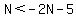 N%3C-2N-5
