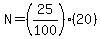 N=%2825%2F100%29%2820%29