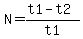 N=%28t1-t2%29%2Ft1