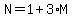 N=1%2B3%2AM