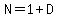 N=1%2BD