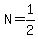 N=1%2F2