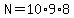 N=10%2A9%2A8