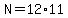N=12%2A11