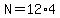 N=12%2A4
