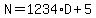 N=1234%2AD%2B5