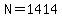 N=1414