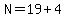 N=19%2B4