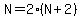 N=2%28N%2B2%29