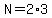 N=2%2A3