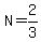 N=2%2F3