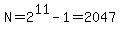 N=2%5E11-1=2047