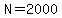 N=2000
