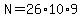 N=26%2A10%2A9
