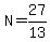 N=27%2F13