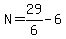 N=29%2F6-6