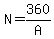 N=360%2FA