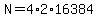 N=4%2A2%2A16384