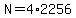 N=4%2A2256