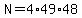 N=4%2A49%2A48