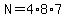 N=4%2A8%2A7