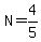 N=4%2F5