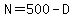 N=500-D