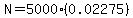 N=5000%280.02275%29