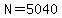 N=5040