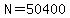 N=50400