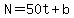 N=50t%2Bb