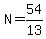 N=54%2F13