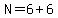 N=6%2B6