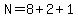N=8%2B2%2B1