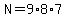 N=9%2A8%2A7