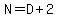 N=D%2B2