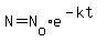 N=N%5Bo%5De%5E%28-kt%29