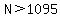 N%3E1095