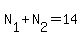 N%5B1%5D%2BN%5B2%5D=14