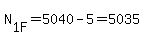 N%5B1F%5D=5040-5=5035