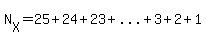 N%5BX%5D=25%2B24%2B23%2B%22...%22%2B3%2B2%2B1