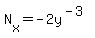 N%5Bx%5D=-2y%5E%28-3%29