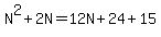 N%5E2%2B2N=12N%2B24%2B15