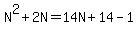 N%5E2%2B2N=14N%2B14-1