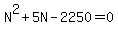 N%5E2%2B5N-2250=0